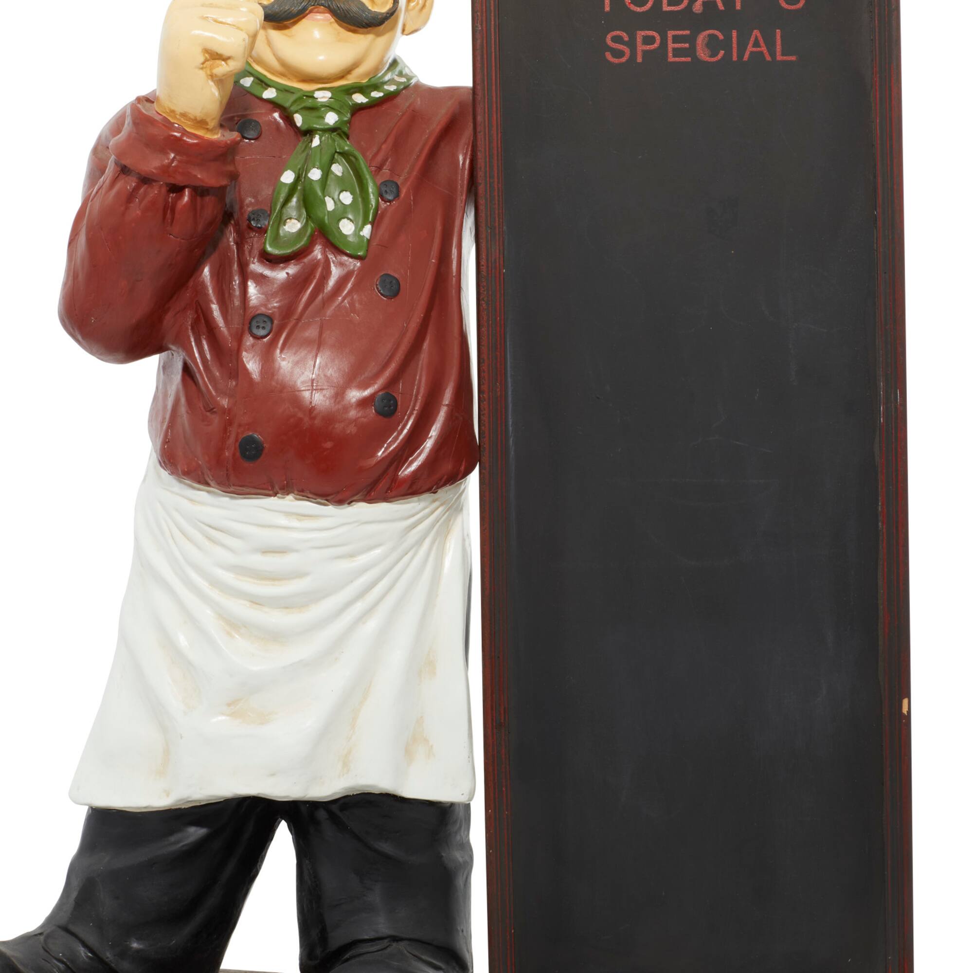 3ft. Multi Polystone Traditional Chef Chalkboard Sign